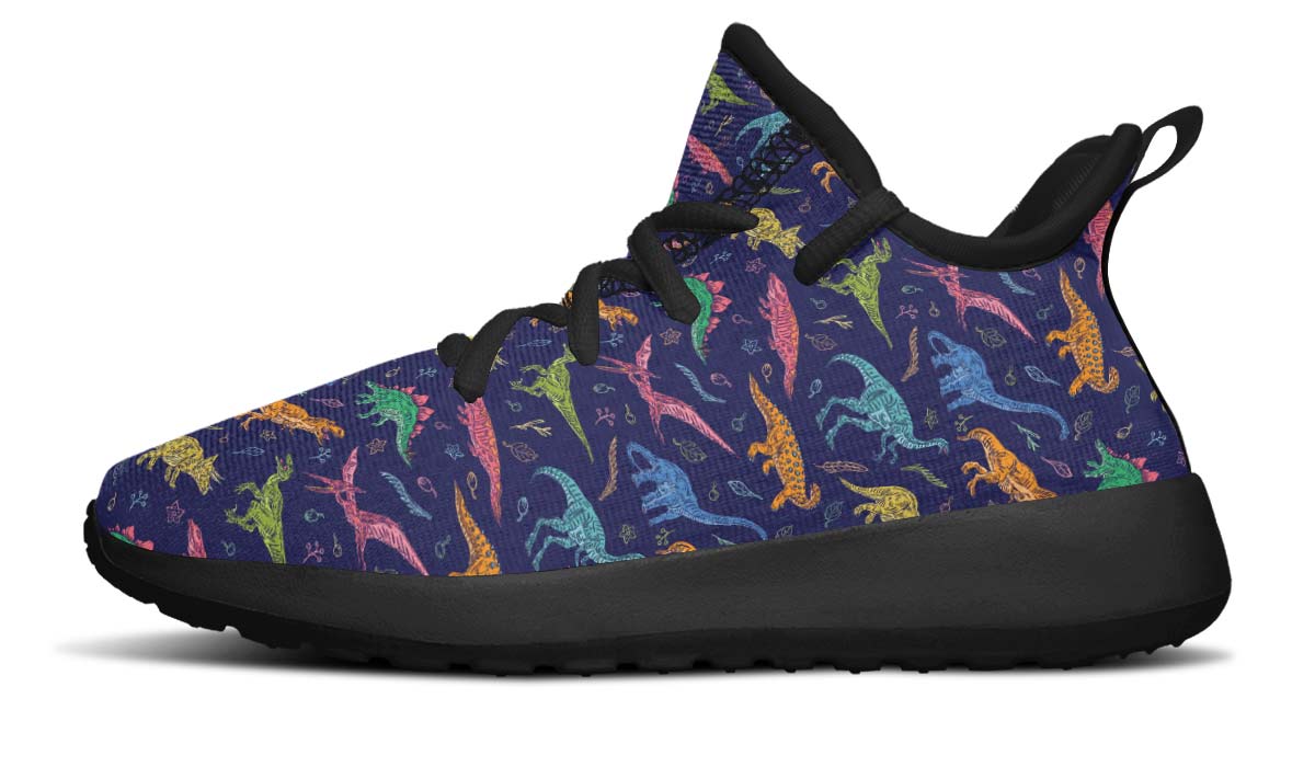 Colorful Dinosaurs Kids Sneakers