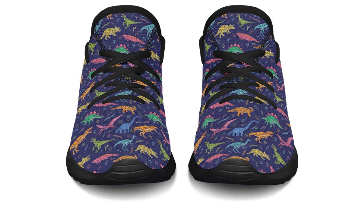 Colorful Dinosaurs Kids Sneakers