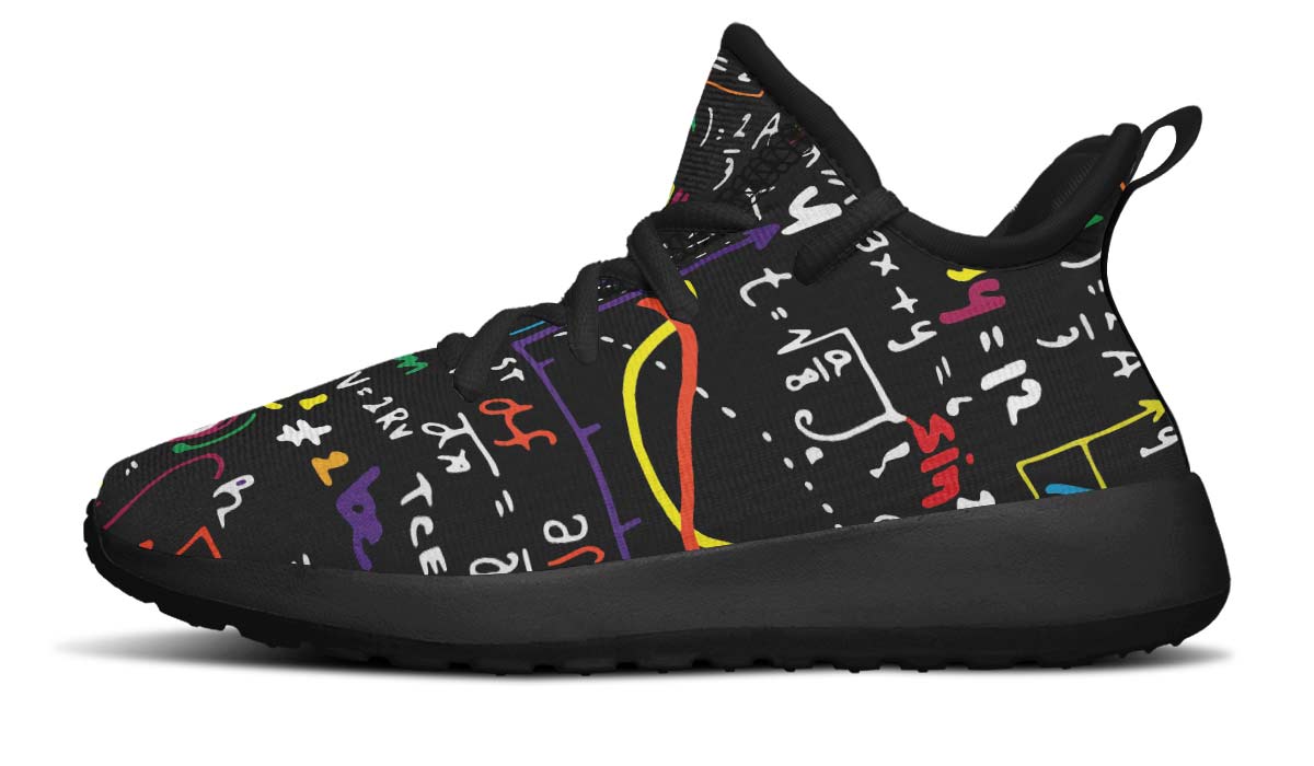 Colorful Math Formula Kids Sneakers