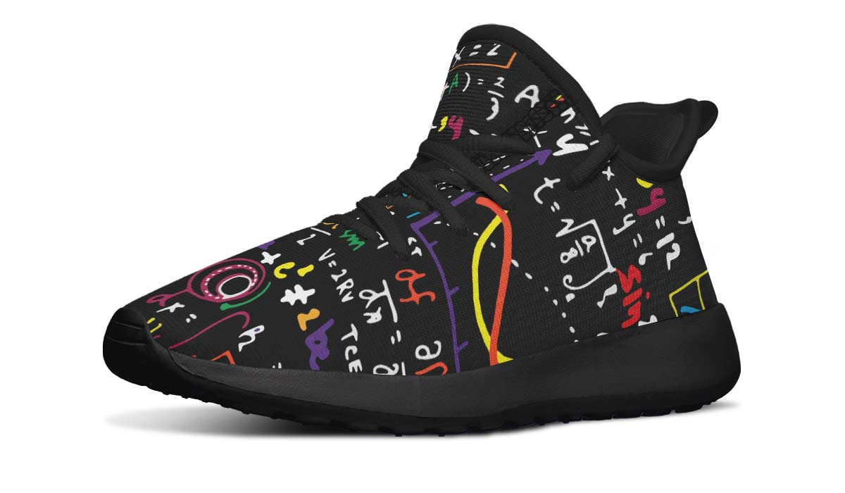 Colorful Math Formula Kids Sneakers