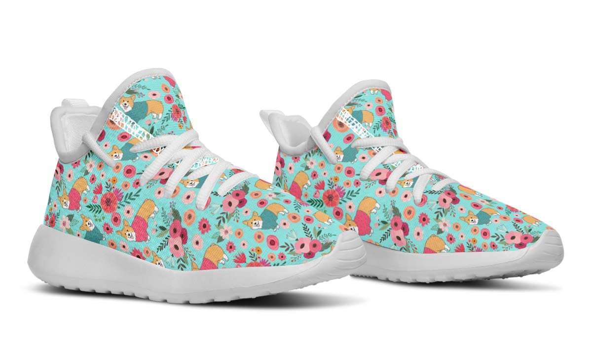 Corgi Floral Sneakers Corgi Floral Sneakers