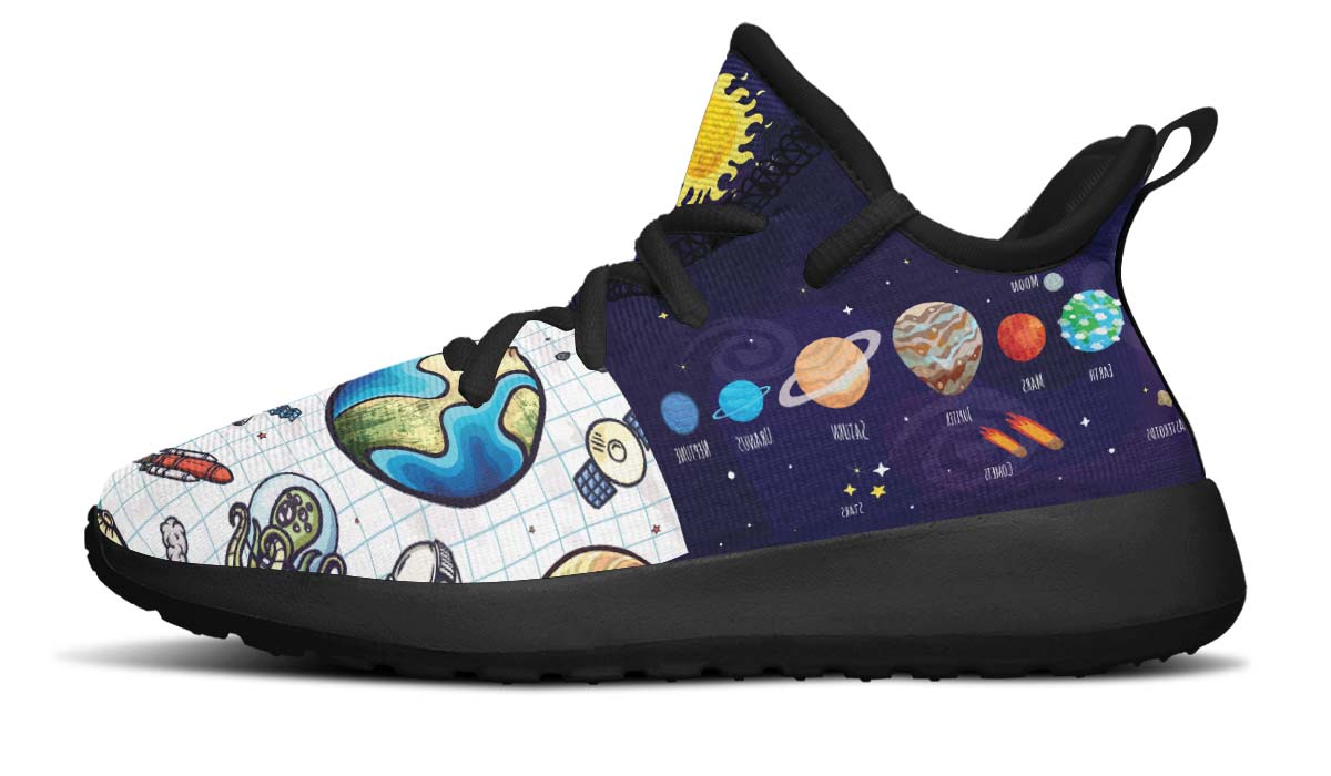 Space Notebook Kids Sneakers
