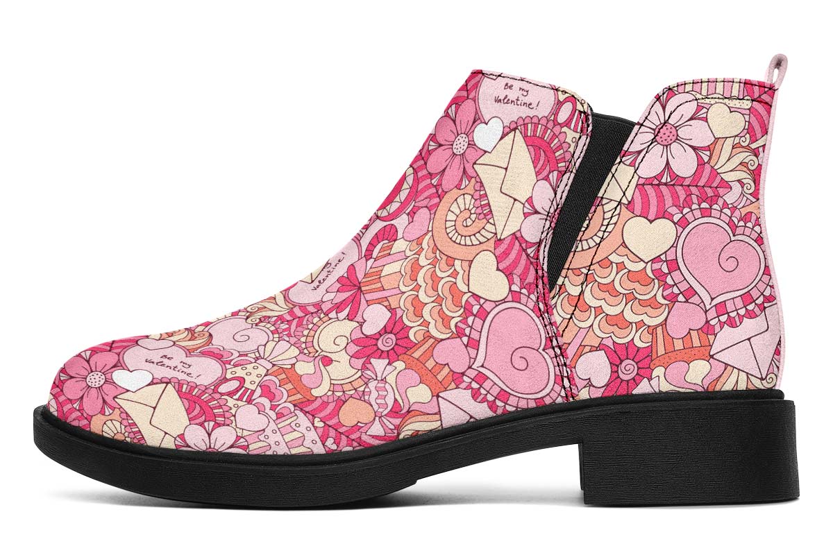 Abstract Valentines Day Neat Vibe Boots