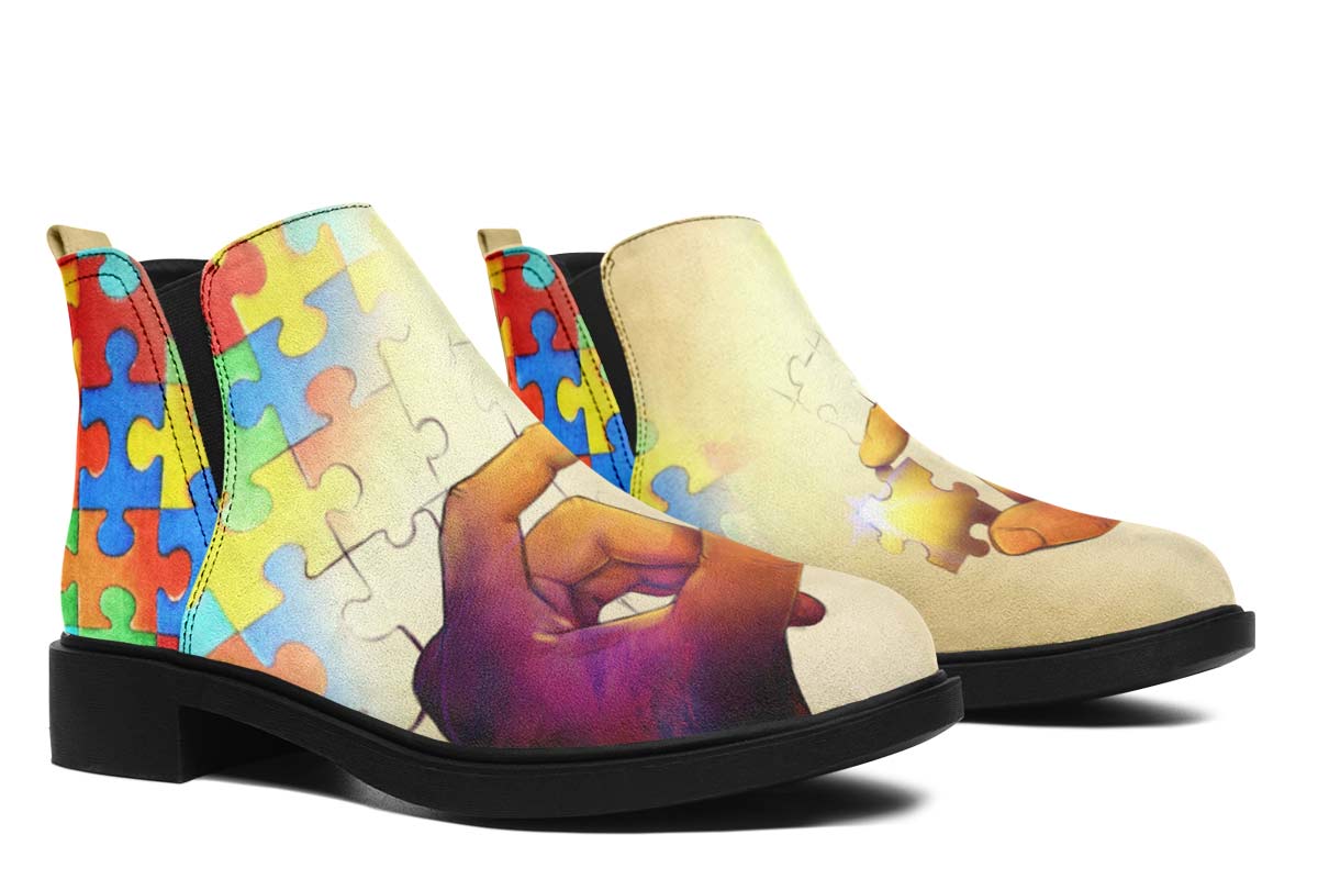 Artistic Autism Awareness Neat Vibe Boots