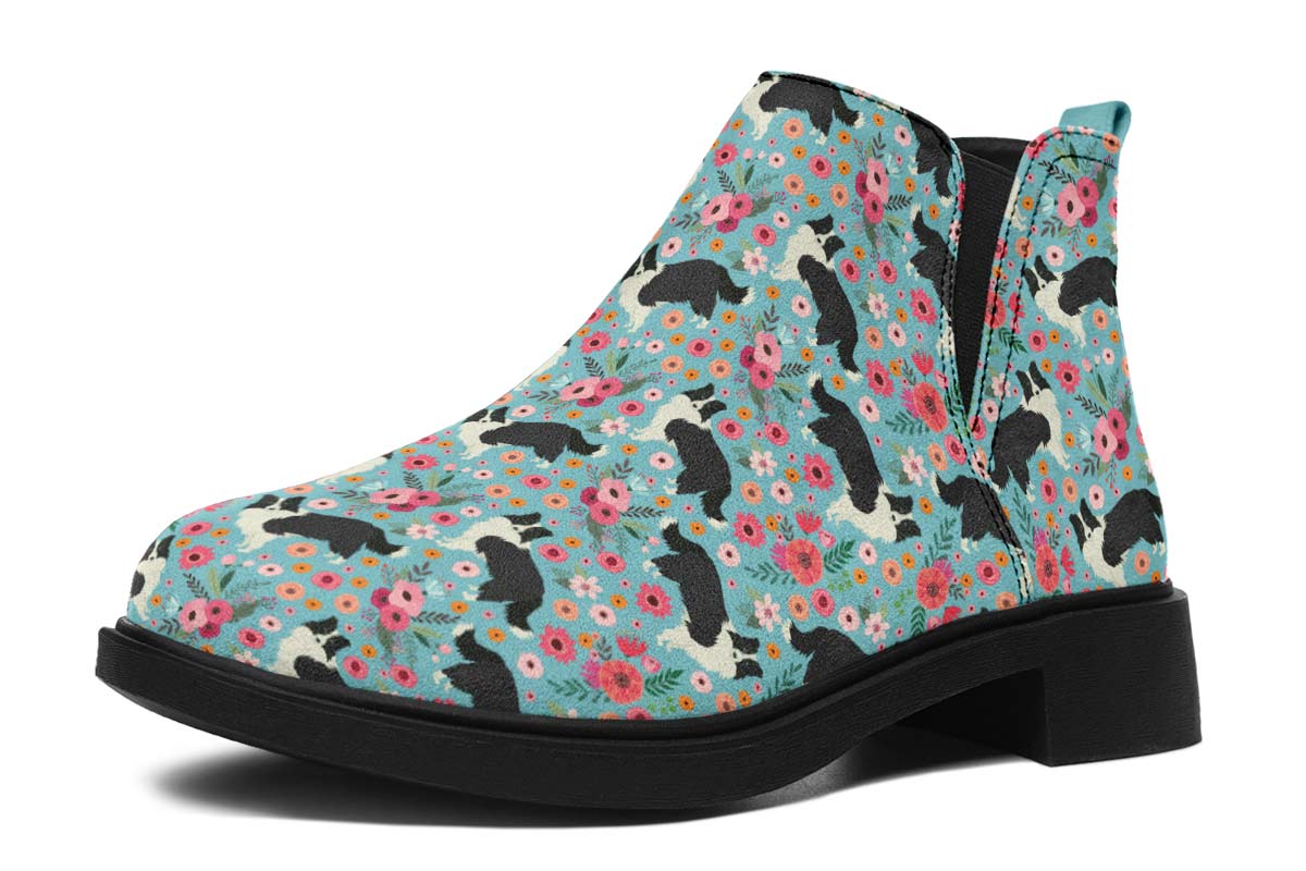 Border Collie Flower Neat Vibe Boots