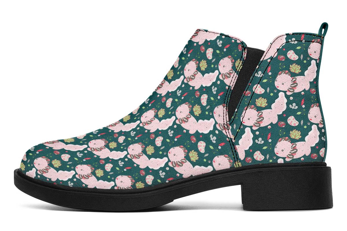 Cute Axolotl Pattern Neat Vibe Boots