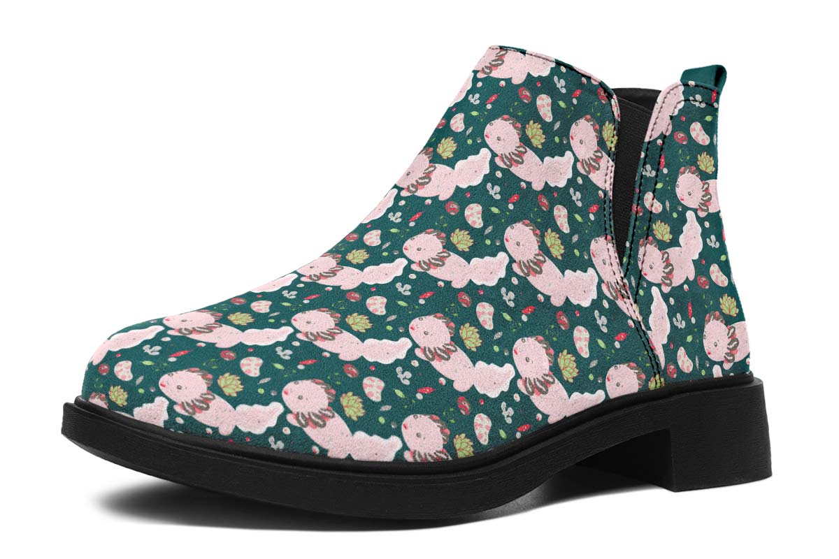 Cute Axolotl Pattern Neat Vibe Boots