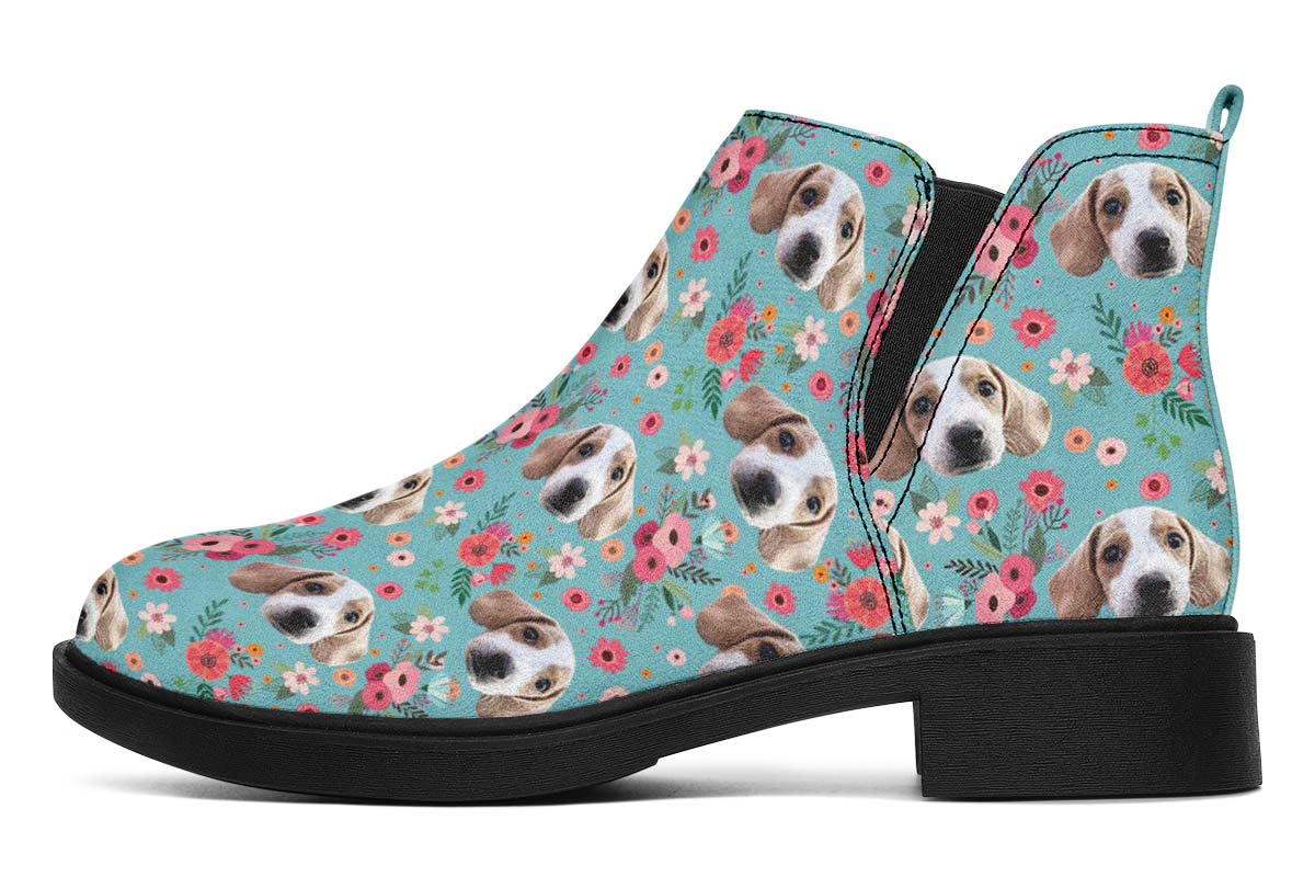 Cute Beagle Flower Neat Vibe Boots