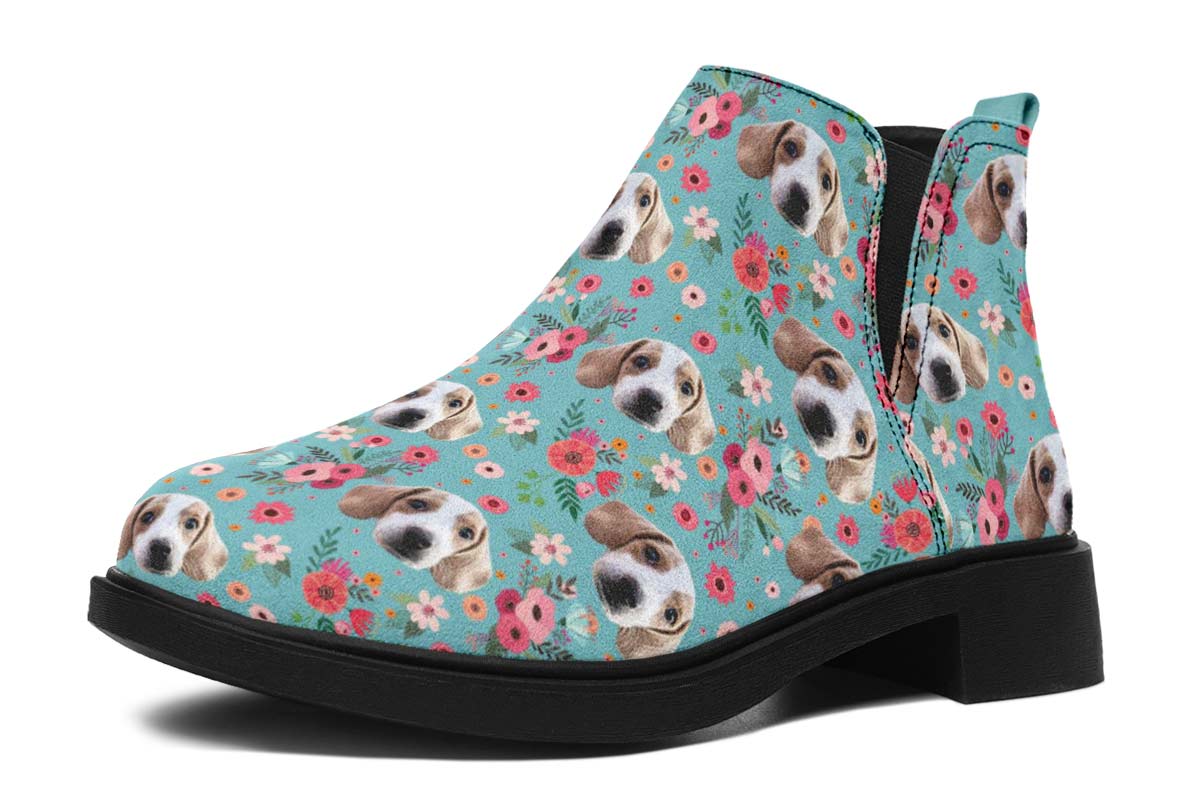 Cute Beagle Flower Neat Vibe Boots