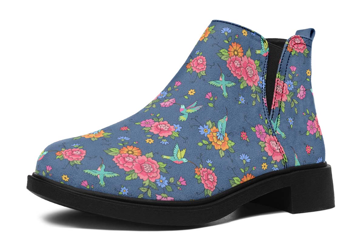 Cute Hummingbirds Pattern Neat Vibe Boots