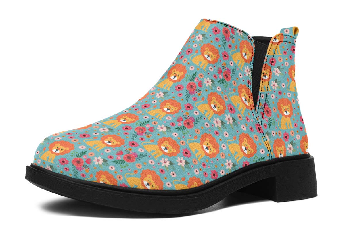 Cute Lion Pattern Neat Vibe Boots