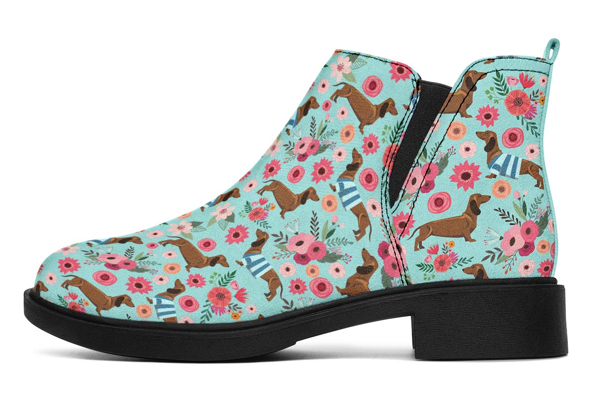 Dachshund Flower Neat Vibe Boots