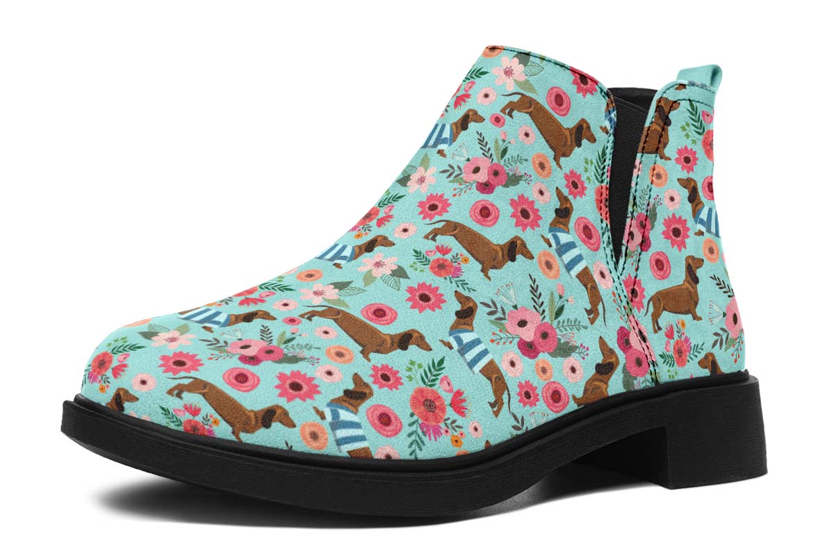 Dachshund Flower Neat Vibe Boots