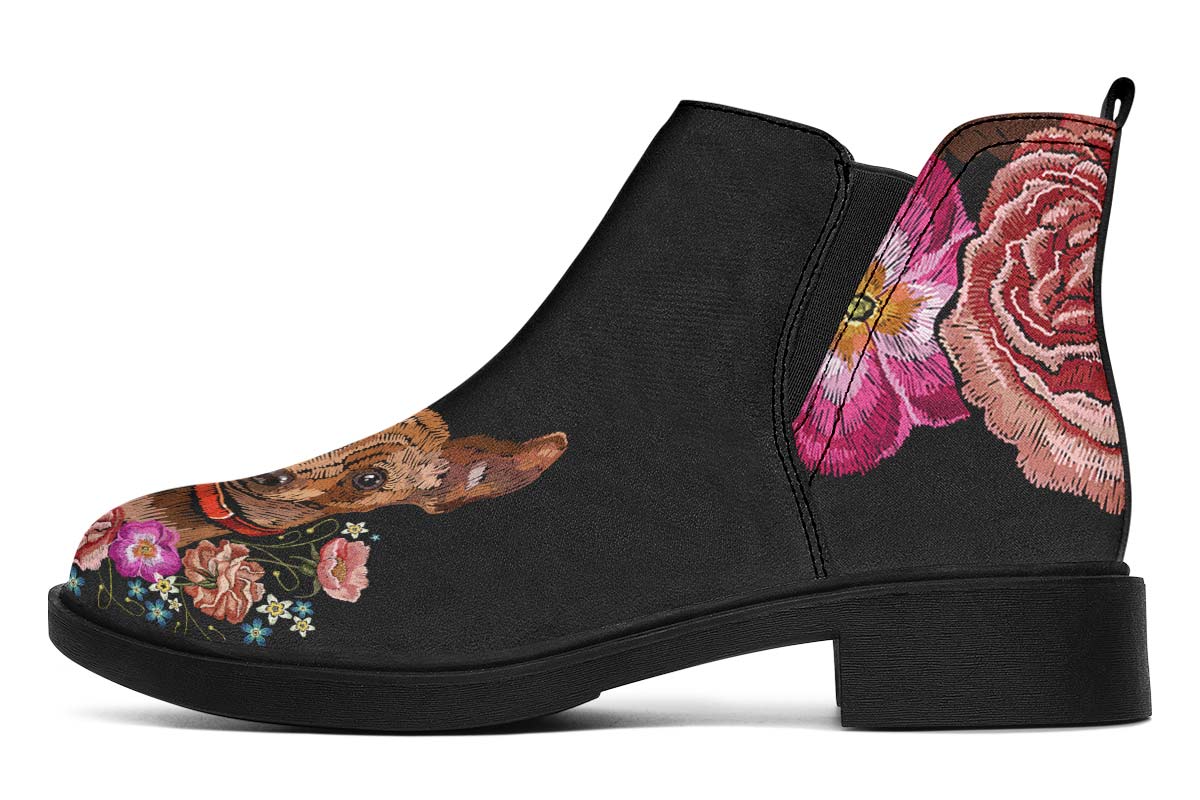 Embroidery Chihuahua Neat Vibe Boots