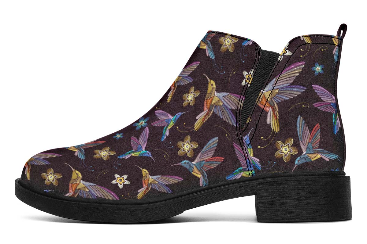 Embroidery Hummingbirds Neat Vibe Boots