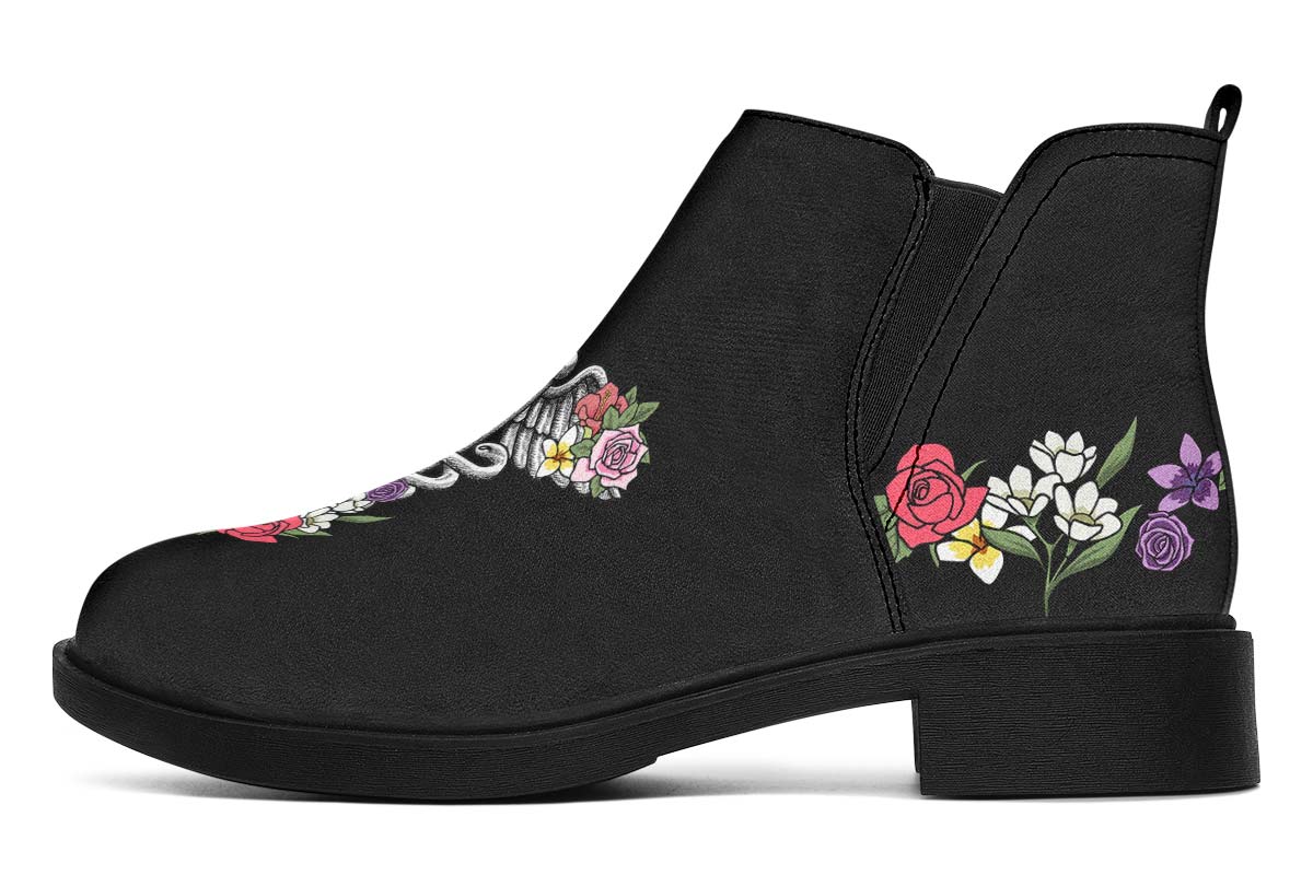 Floral Anatomy Caduceus Neat Vibe Boots