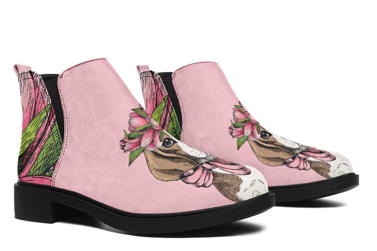 Floral Beagle Neat Vibe Boots