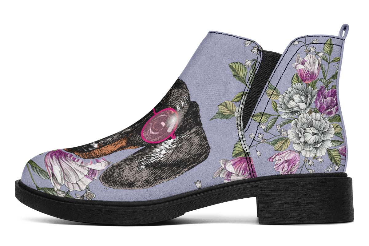 Floral Dachshund Neat Vibe Boots