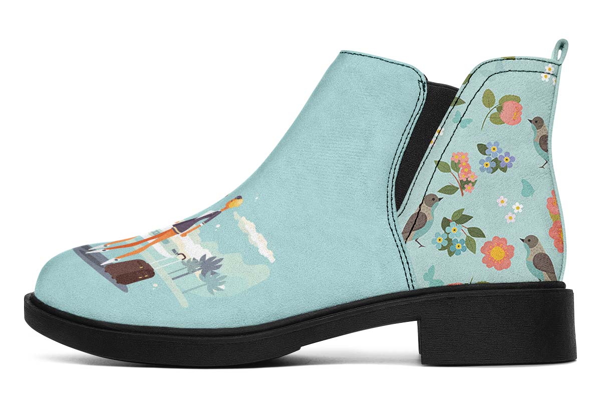 Floral Flight Attendant Neat Vibe Boots