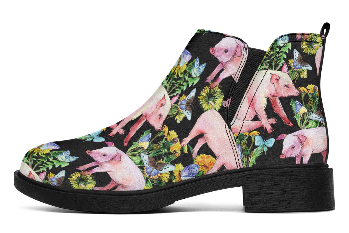 Floral Pig Neat Vibe Boots