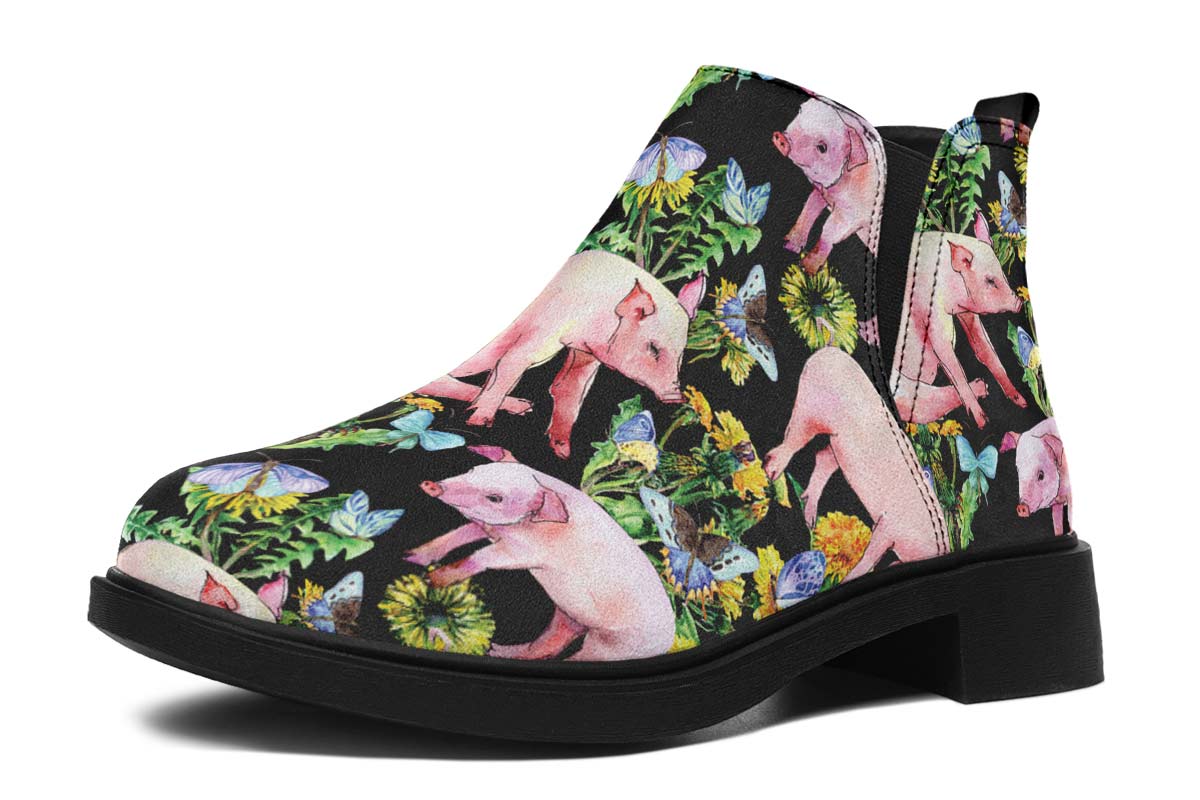 Floral Pig Neat Vibe Boots