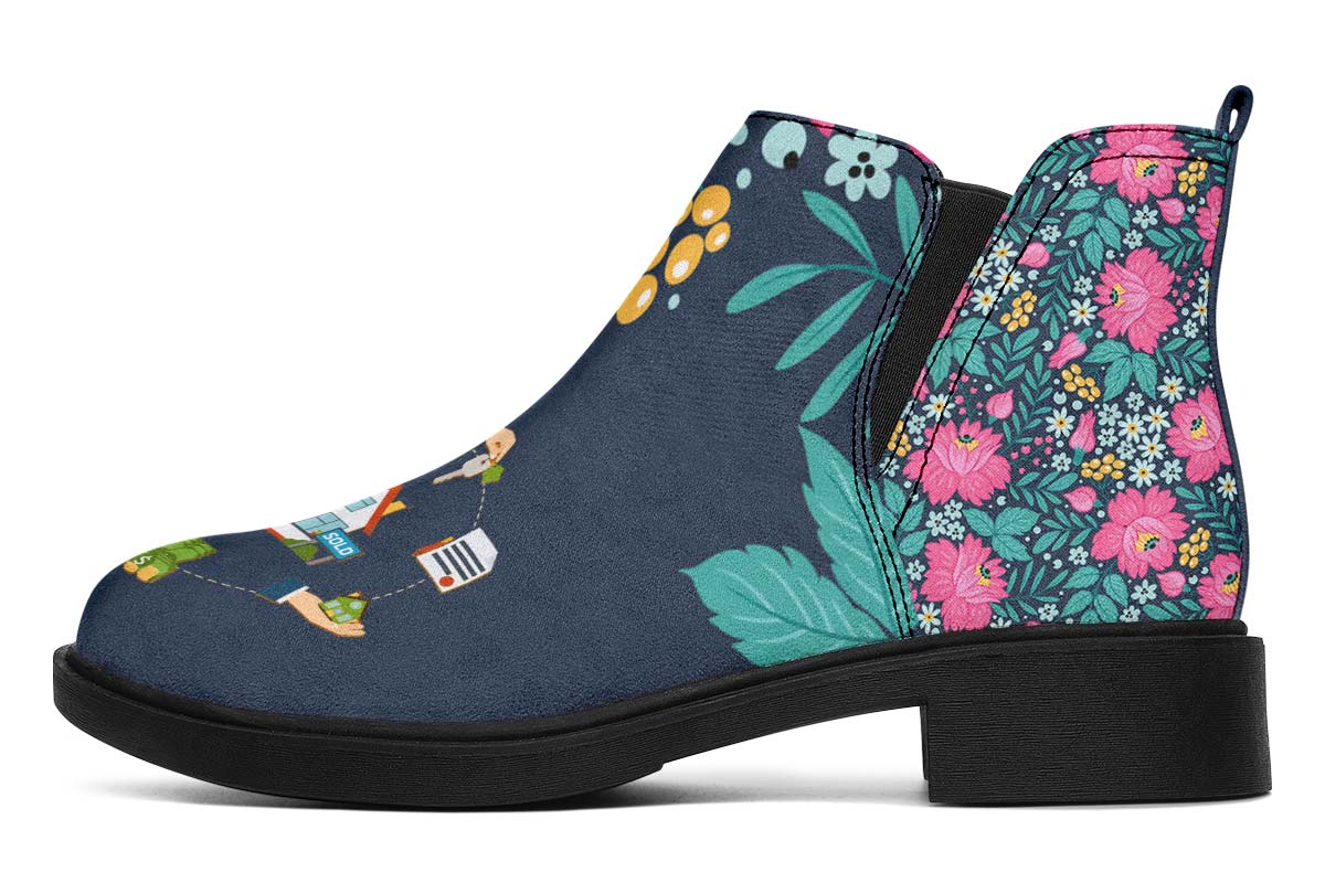 Floral Real Estate Neat Vibe Boots