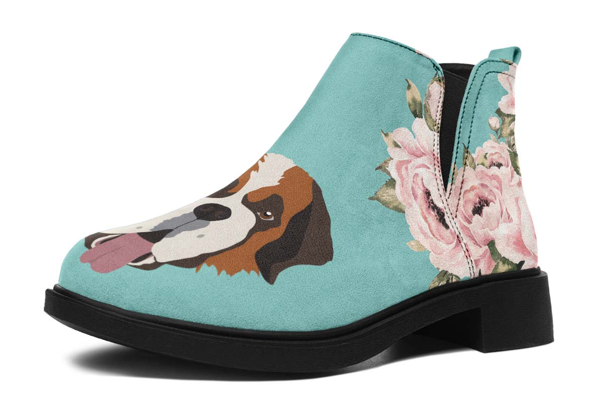 Floral Saint Bernard Neat Vibe Boots