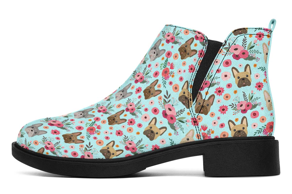 French Bulldog Flower Neat Vibe Boots