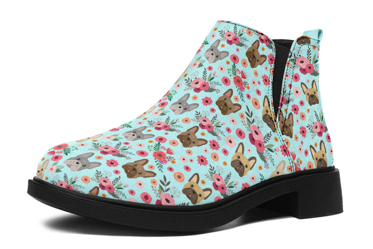 French Bulldog Flower Neat Vibe Boots