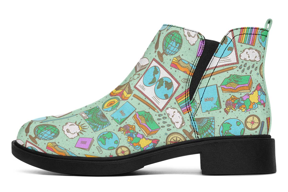 Geography Pattern Neat Vibe Boots