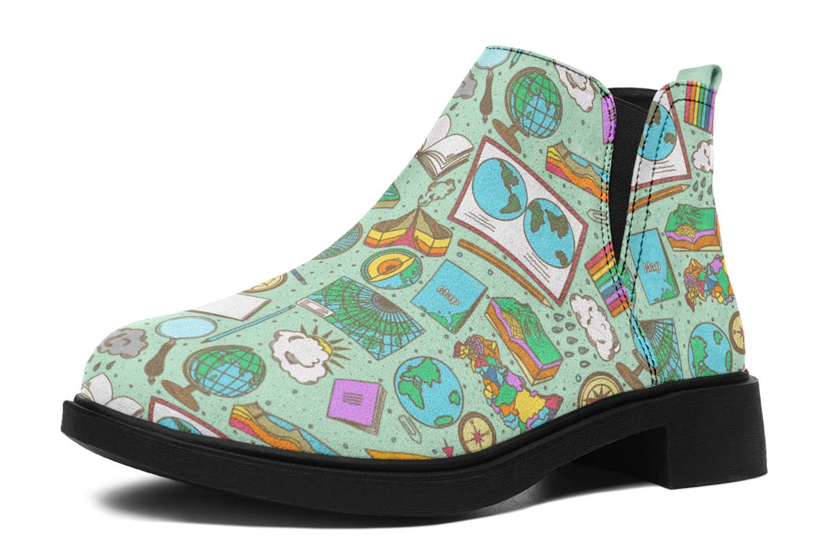 Geography Pattern Neat Vibe Boots