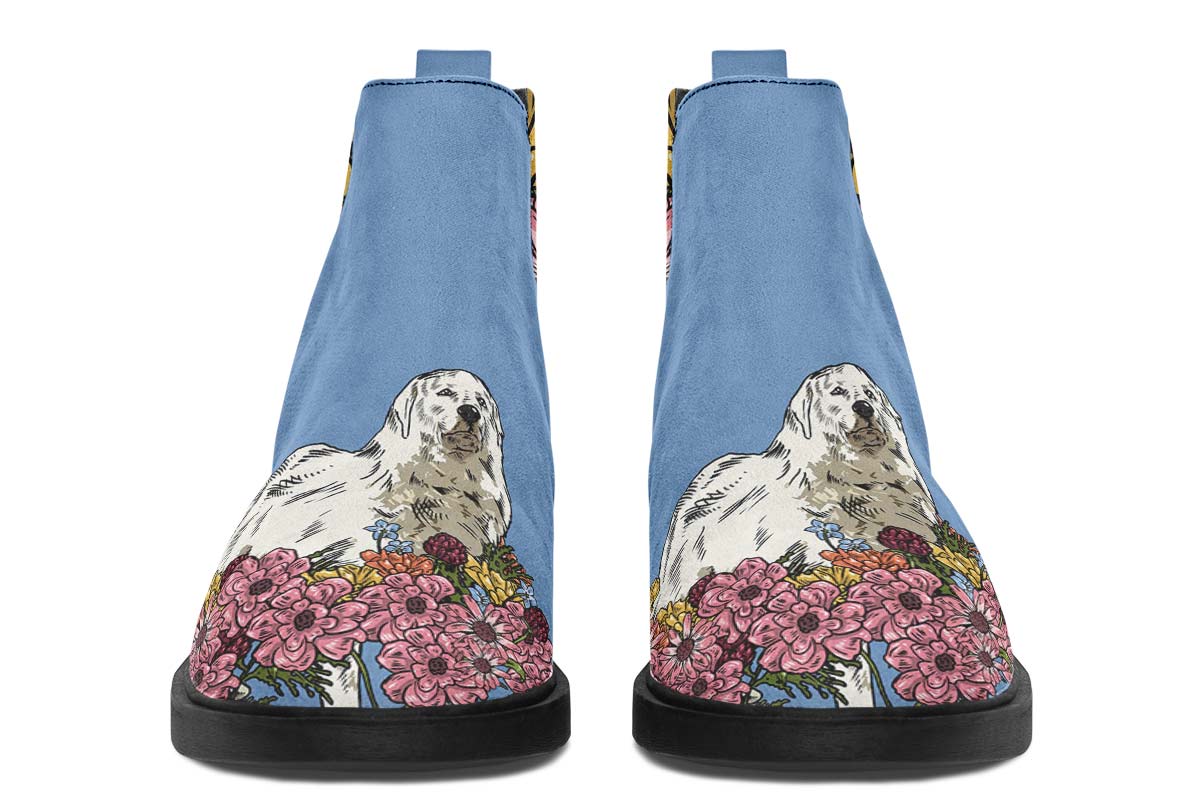 Illustrated Great Pyrenees Neat Vibe Boots