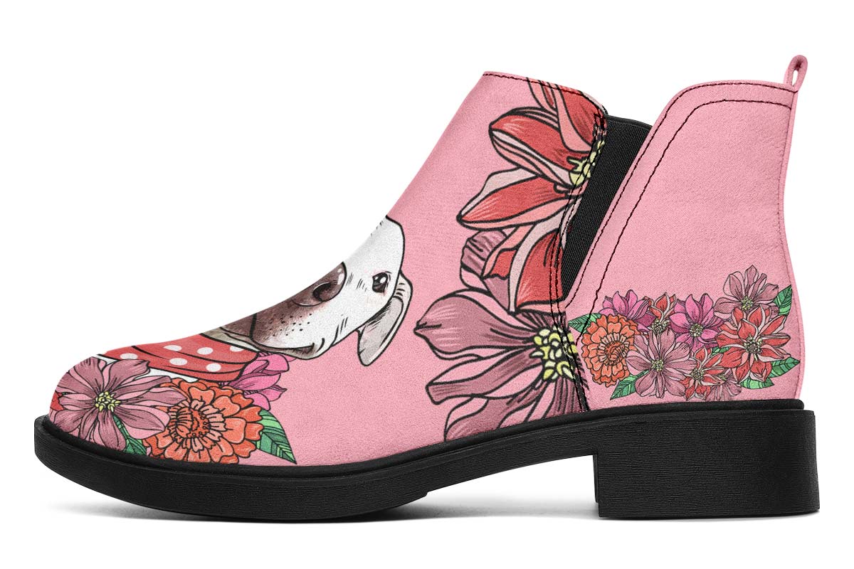 Illustrated Pit Bull Neat Vibe Boots