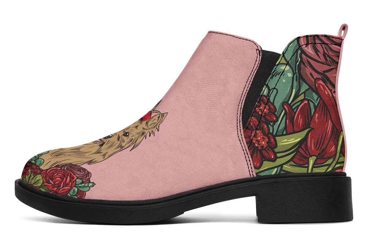 Illustrated Yorkie Terrier Neat Vibe Boots