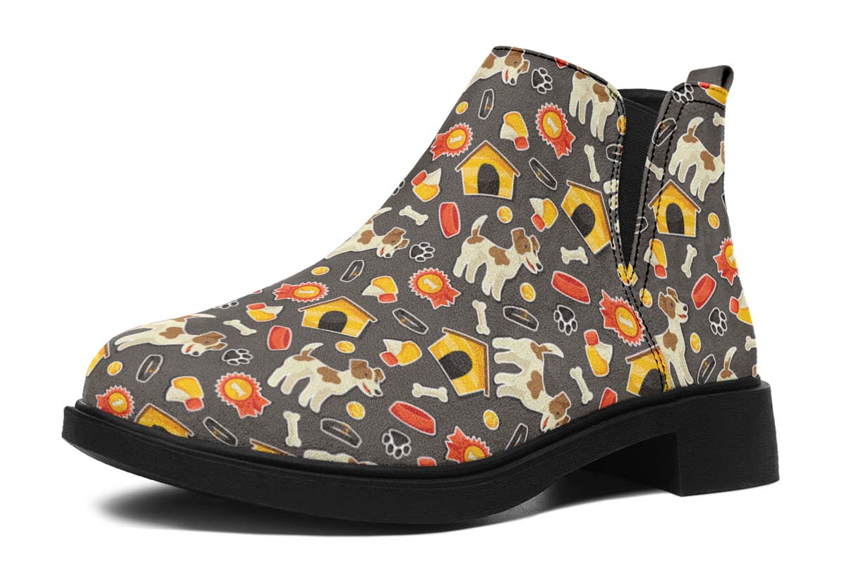 Jack Russel Pattern Neat Vibe Boots