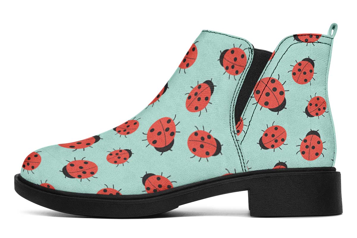 Ladybug Pattern Neat Vibe Boots