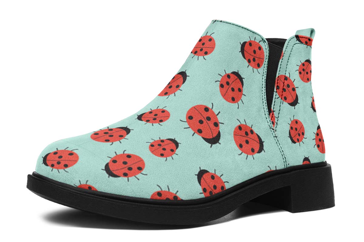 Ladybug Pattern Neat Vibe Boots