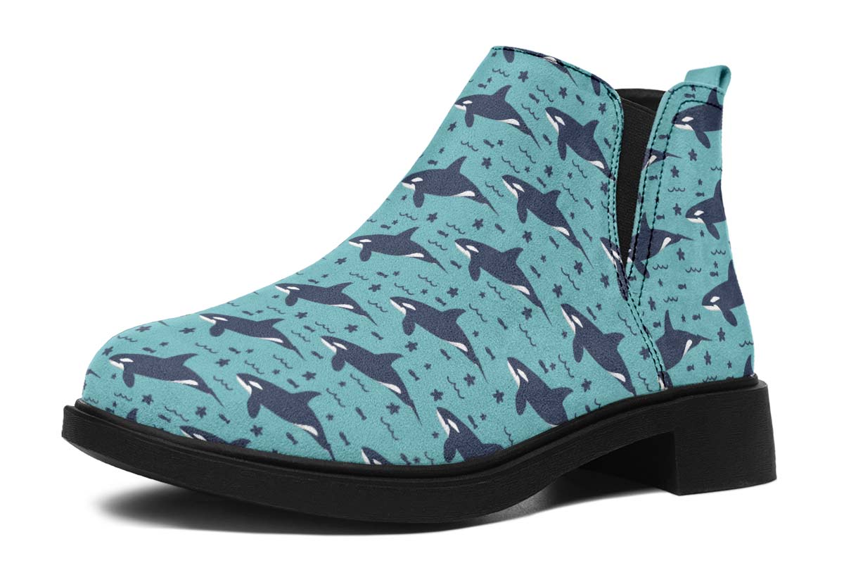 Orca Pattern Neat Vibe Boots