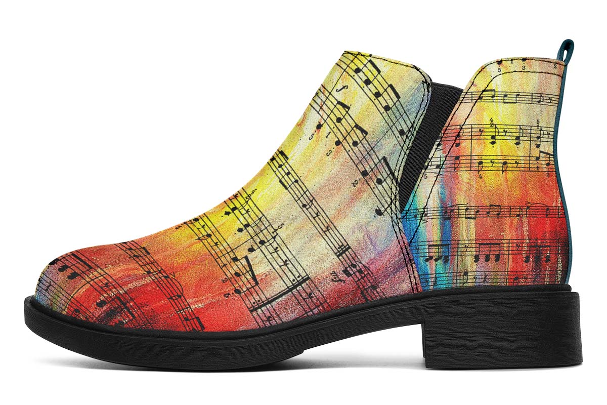 Rainbow Sheet Music Neat Vibe Boots