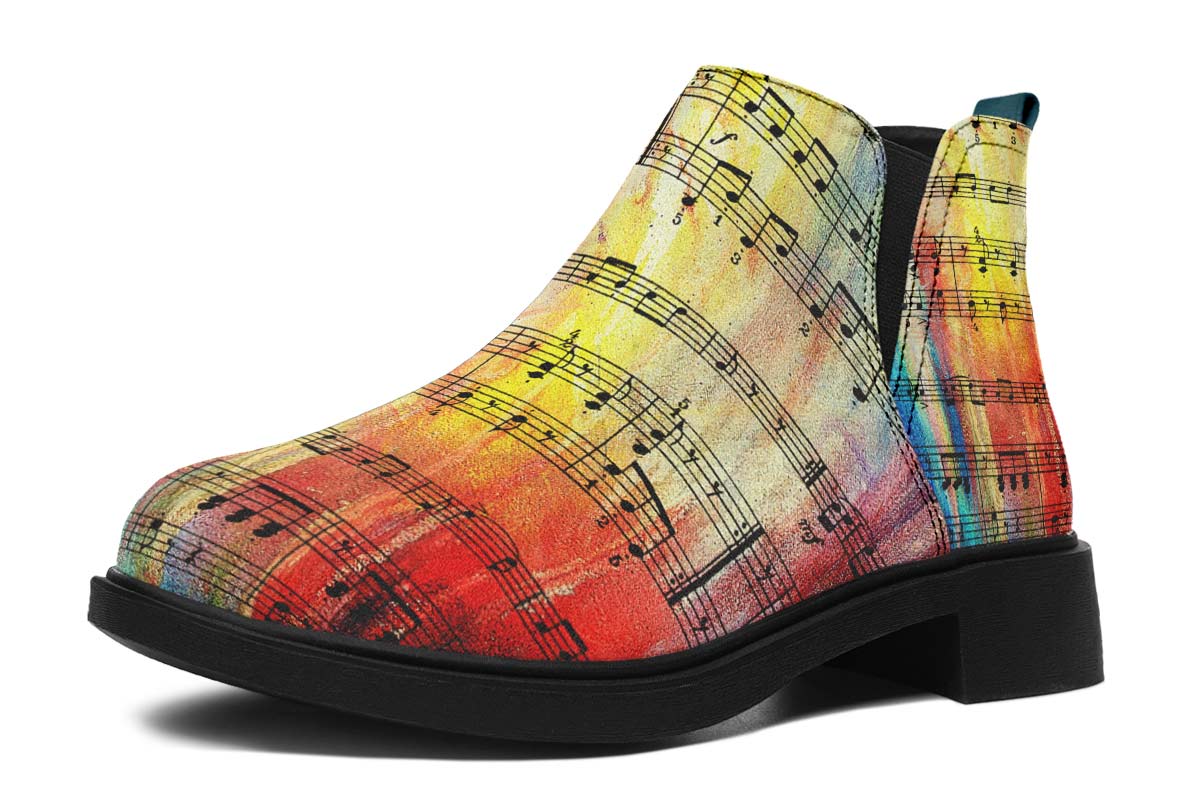 Rainbow Sheet Music Neat Vibe Boots