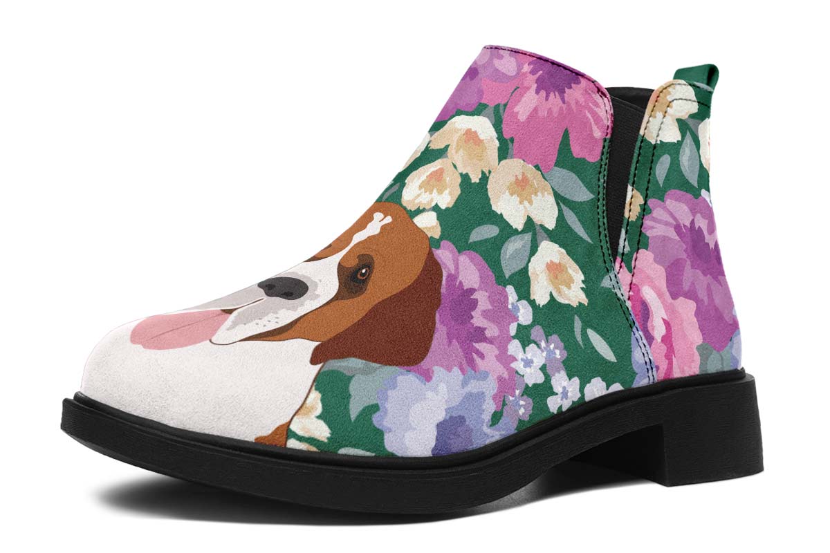 Saint Bernard Dog Portrait Neat Vibe Boots