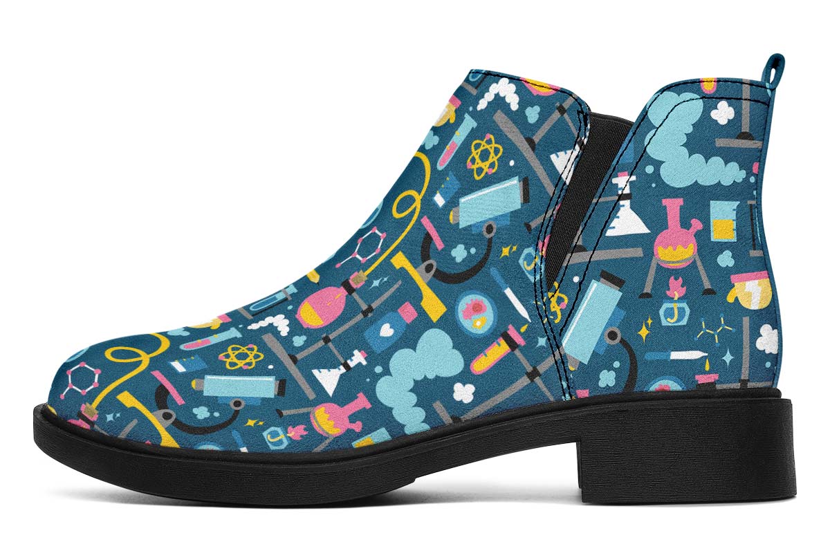 Science Lab Pattern Neat Vibe Boots