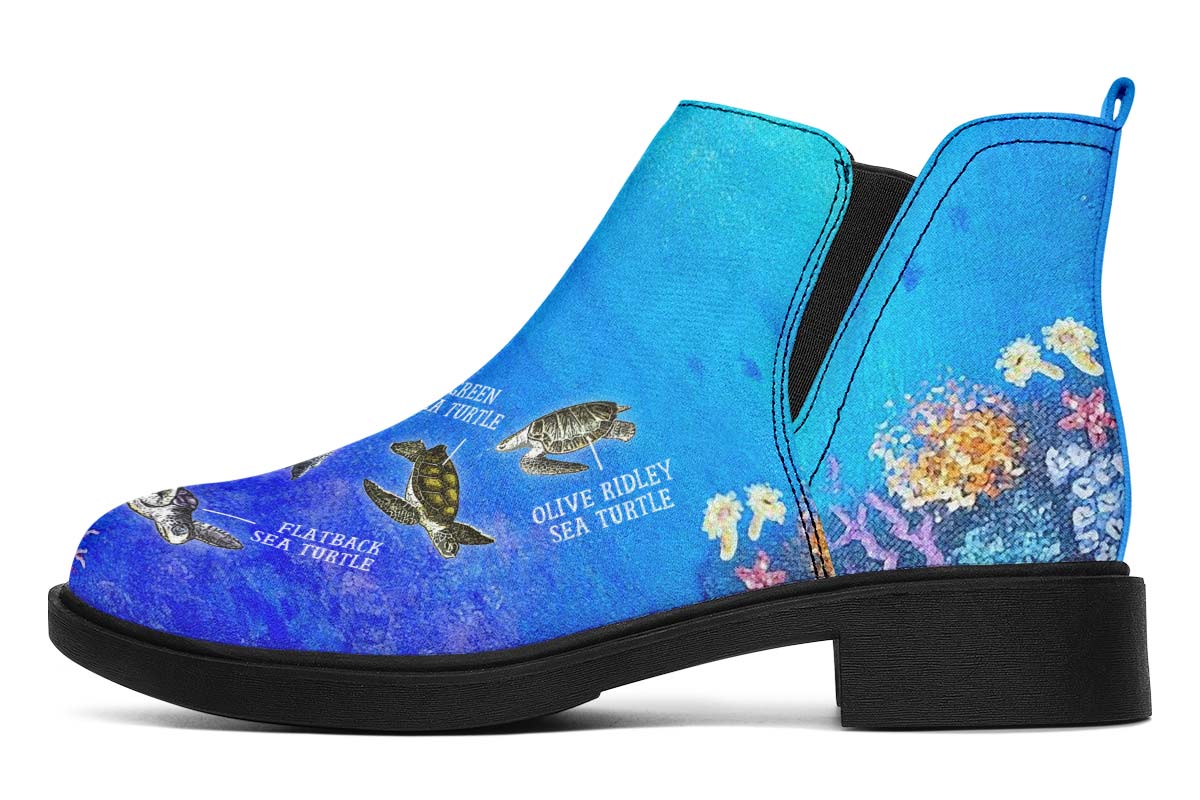 Sea Turtle Diagram Neat Vibe Boots