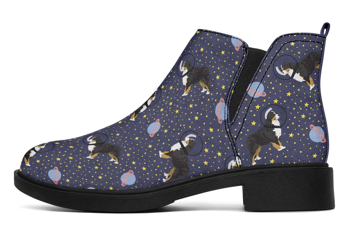 Space Bernese Mountain Dog Neat Vibe Boots