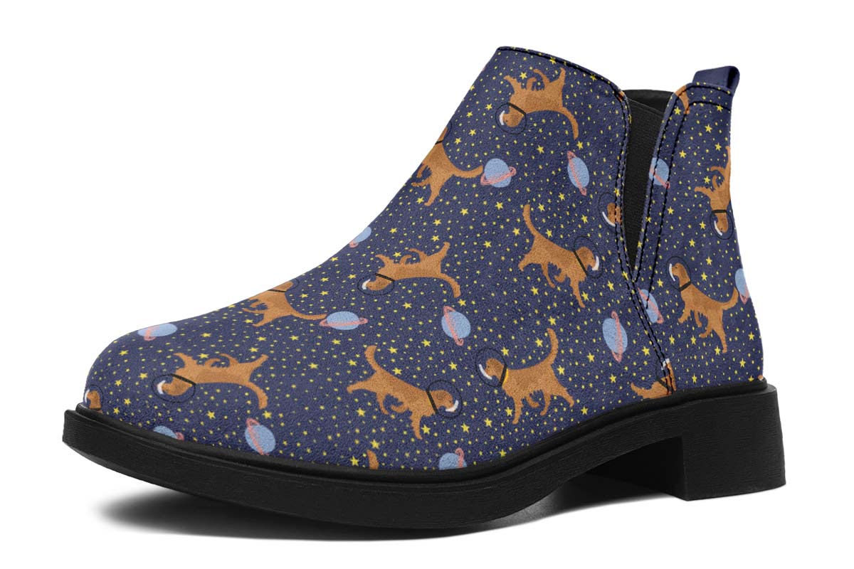 Space Golden Retriever Neat Vibe Boots