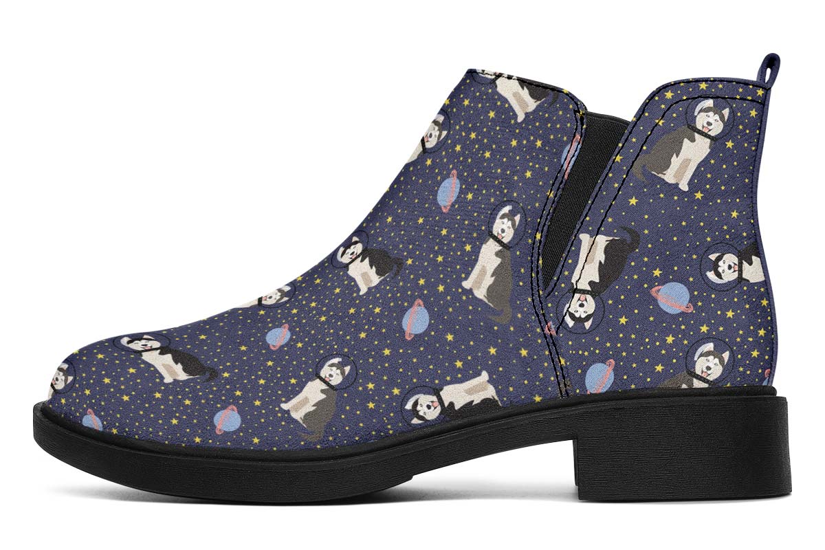 Space Siberian Husky Neat Vibe Boots