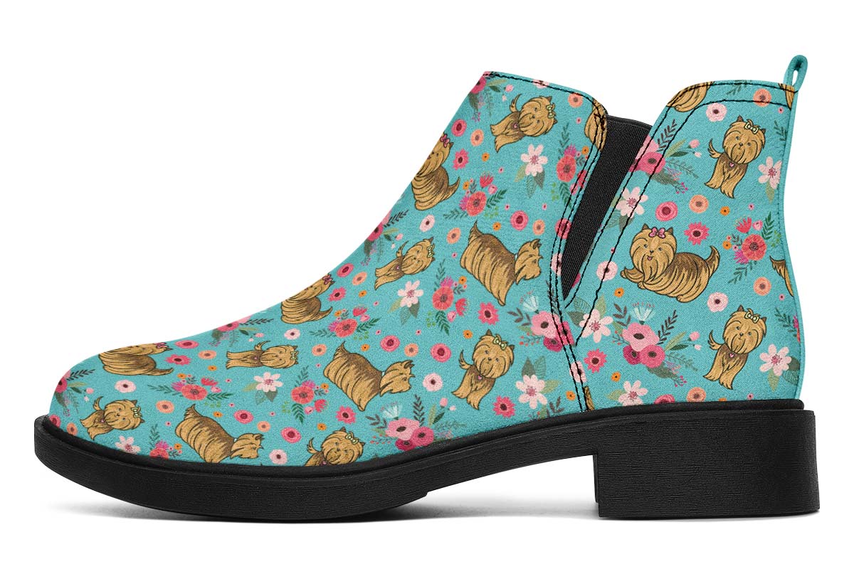 Yorkshire Terrier Flower Neat Vibe Boots