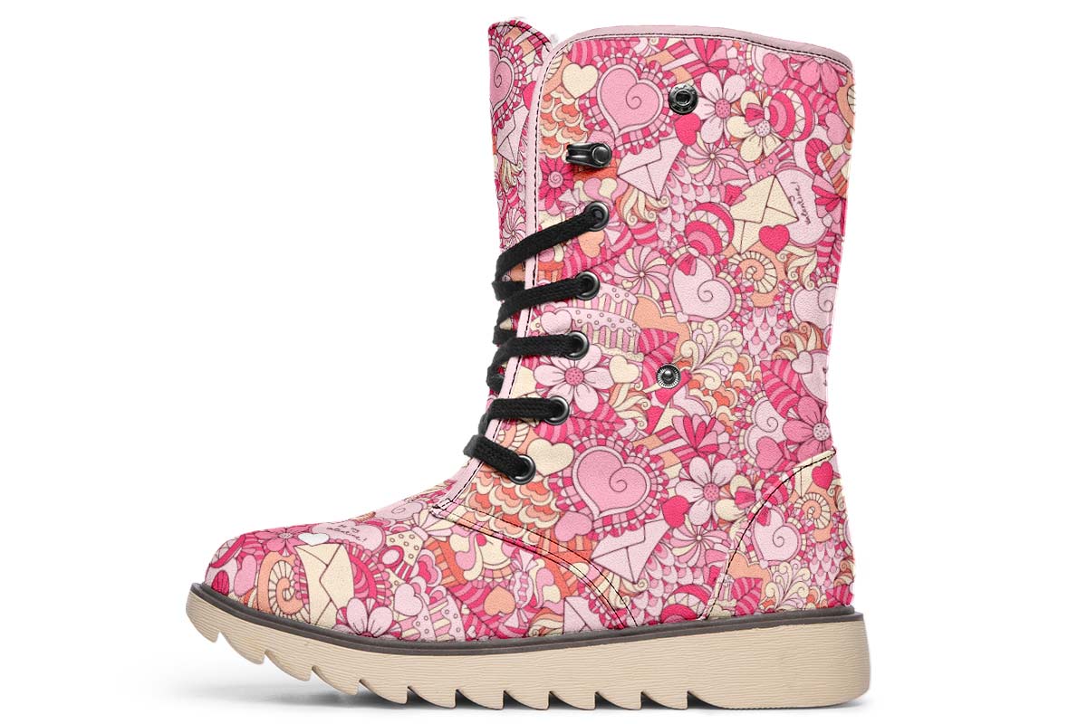 Abstract Valentines Day Polar Vibe Boots