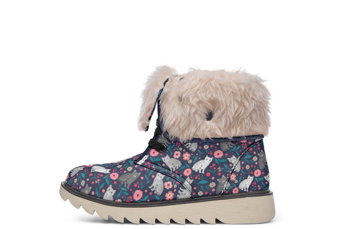 American Shorthair Cat Flower Polar Vibe Boots
