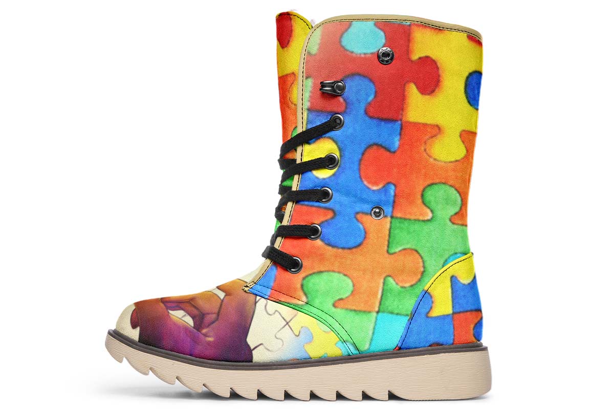 Artistic Autism Awareness Polar Vibe Boots